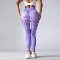 Tiger Pattern Seamless Yoga Pants Outdoor Peach Hip Lifting Sport Tight Pants Tie Dye Printing High Waist Yoga Pants Yoga Pants