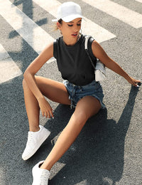 Women Cropped Sportswear Yoga Quick Drying Outdoor Running Sleeveless Vest Breathable Gym Top