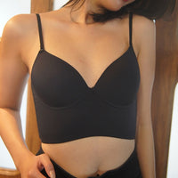 Summer Multiple Wear All Match Underwear Women Thin Big Breast Small U Shaped Vest Soft Wire Accessory Breast Push Up Bra