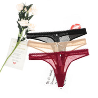 Weisi Honey Silk Ultra Thin Transparent Mesh T Back Ladies T Shaped Panties