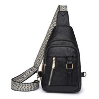 Chest Bag Arrival Faux Leather Soft Leather Simple Lightweight Trendy Chest Bag Shoulder Bag Travel Casual Crossbody Small Backpack