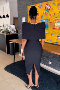 Casual Hip Slim Fit Vest Back Slit Dress Waistcoat Two Piece Set