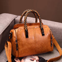 Middle East Bag Women Large Capacity Crossbody Bag Retro Shoulder Bag Soft Leather Women Bag
