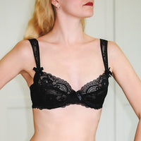 Ultra Thin Underwear Women Sponge Free Maiden Lace Big Chest Small with Steel Ring Gathering Bra