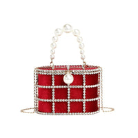 Pearl Tote Women Bag Spring Chain Shoulder Crossbody Box Bag Hair