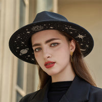 Arrival Creative Vintage Top Hat Women Personality Autumn Winter Wild Street Snap Hat Big Brim Hat