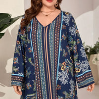 plus Size Printed Pullover Office Maxi Dress Middle East plus Size Women Clothing Dress Women