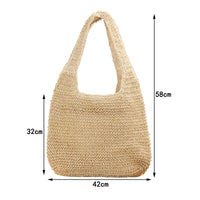 Shoulder Straw Bag Mori Hand Woven Bag Casual Large Capacity Beach Bag