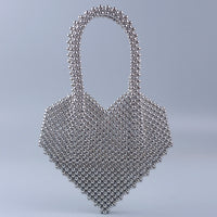 Pearl Bag Multi Color Optional High Quality Peach Heart Handbag Special Interest Design Hand Woven Women Handbag