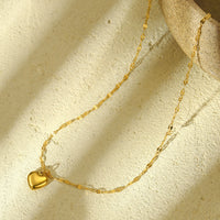 All Match Titanium Steel Love Embellished Necklace Simple Grace Personality Clavicle Chain