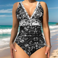 Bikini Slimming Printed Sexy Siamese Bikini Spring Bathing Women Swimsuit