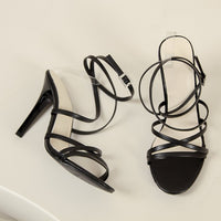 Thin Strap High Heel Sandals Women Stiletto Open Toe Pointed Toe Sandals Shoes
