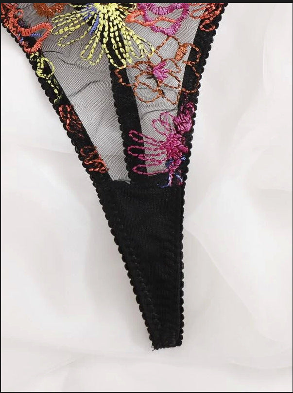 Sexy Lingerie Sexy Lace Translucent Three-Point Bikini Set